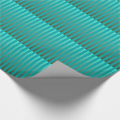 Satinpunkte - Türkis- und Zinngrau Geschenkpapier (Ecke)