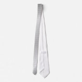 Satinquadrate - Silber Krawatte (Rückseite)