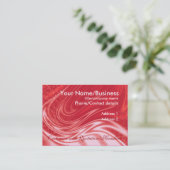 SatinSwirls Business Card Visitenkarte (Stehend Vorderseite)