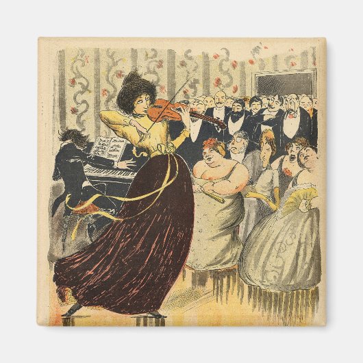 Satire eines Salon-musikalischen Abends Magnet (Vorne)