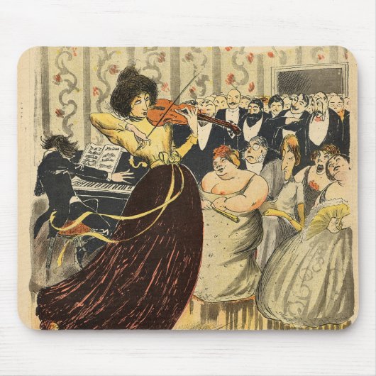 Satire eines Salonmusical-Abends Mousepad (Vorne)