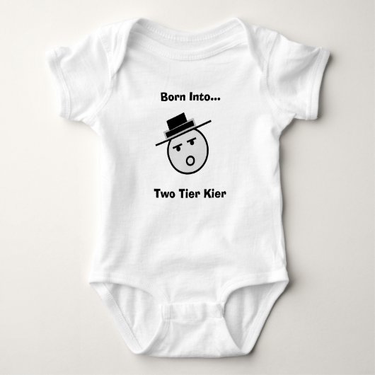 Satire Two Tier Kier Babygro Baby Strampler (Vorderseite)