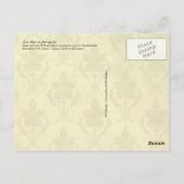 Satire über Louis XVI und Marie Antoinette Postkarte (Rückseite)