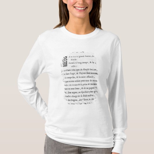"Satiren durch Nicolas Boileau T-Shirt (Vorderseite)
