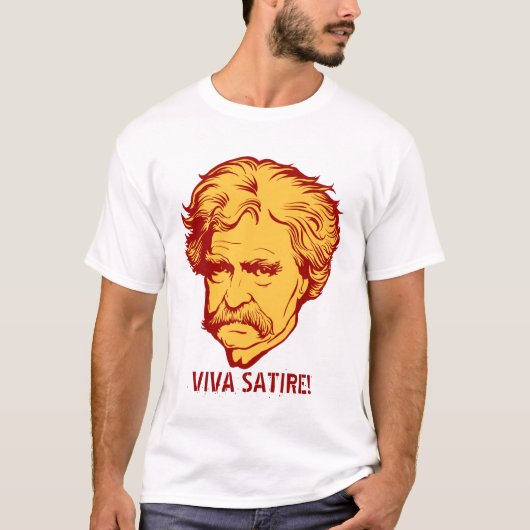 Satiren-" T - Shirt Mark Twain "Viva (Vorderseite)