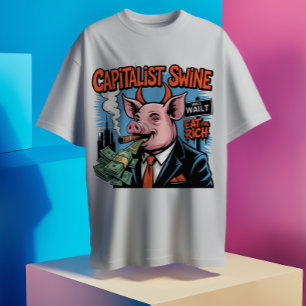 Satirescher Schweinefleisch-T - Shirt