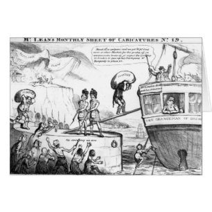 Satirical Cartoon über den Staat von Irland