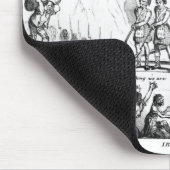 Satirical Cartoon über den Staat von Irland Mousepad (Ecke)