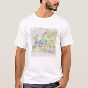 Satirical Karte von Europa 1871 T-Shirt