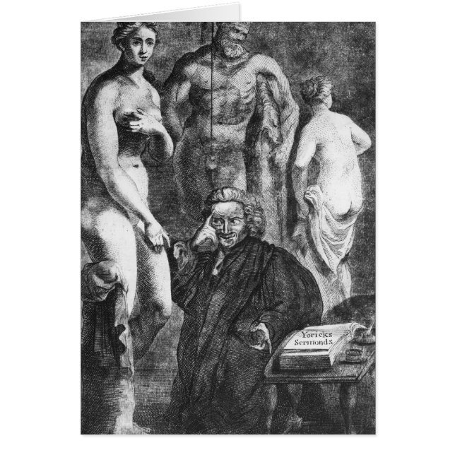 Satirical Porträt von Laurence Sterne, c.1761 (Vorne)