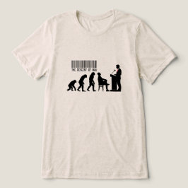 Satirical Red Politician Silhouette  Tri-Blend Shirt