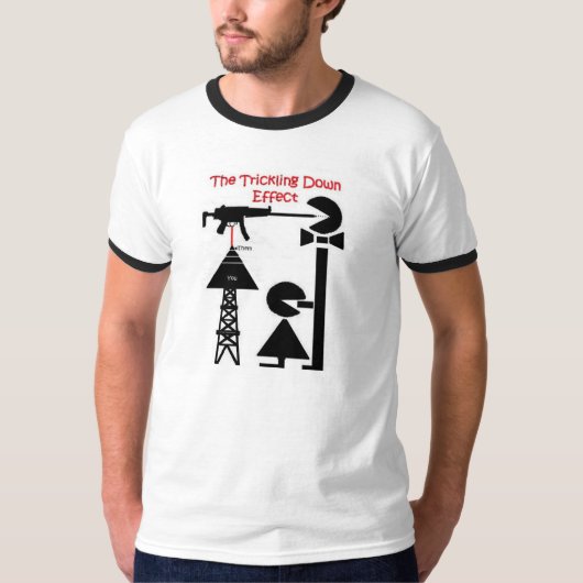 Satirical T - Shirts mit einer Mitteilung (Vorderseite)