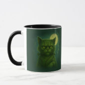Satirisch Furankenstein - Spooky Goth Stitched Cat Tasse (Links)