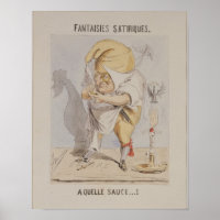 Satirische Fantasien, Karikatur von Adolphe