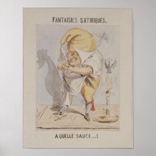 Satirische Fantasien, Karikatur von Adolphe Poster