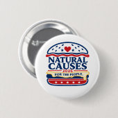 Satirischer politischer Button (Vorne & Hinten)