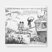 Satirisches Cartoon über den Staat Irlands Magnet (Vorne)