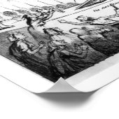 Satirisches Cartoon über den Staat Irlands Poster (Ecke)