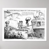 Satirisches Cartoon über den Staat Irlands Poster (Vorne)