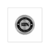 SATISFACTION Logo Lebendige Eindrücke Fuchsia-Tint Gummistempel (Prägung)