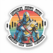 Satisfy | Trade motivation | Fantasy Design Aufkleber (Vorderseite)