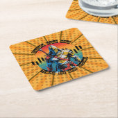 Satisfy | Trade motivation | Fantasy Design Comic Rechteckiger Pappuntersetzer (angewinkelt)