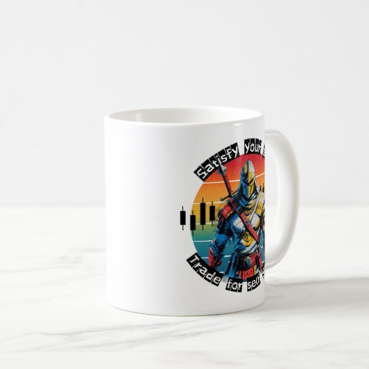 Satisfy | Trade motivation | Fantasy Design Kaffeetasse (VorderseiteRechts)