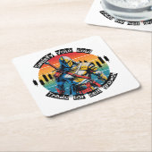 Satisfy | Trade motivation | Fantasy Design Rechteckiger Pappuntersetzer (angewinkelt)