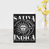 Sativa, um die Dinge zu ändern, die ich Indica Wee Karte (Gelbe Blume)