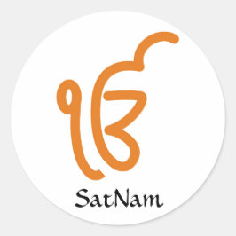 SatNam Kundalini-Symbol-Aufkleber Runder Aufkleber