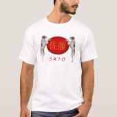 Sato-Monogramm-Hund T-Shirt (Vorderseite)