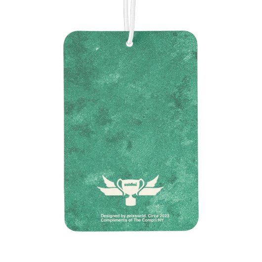 Satomi-Motorsport "𝙬 𝙚 𝙚 𝙢 𝙥 𝙚 GREEN" Autolufterfrischer (Rückseite)