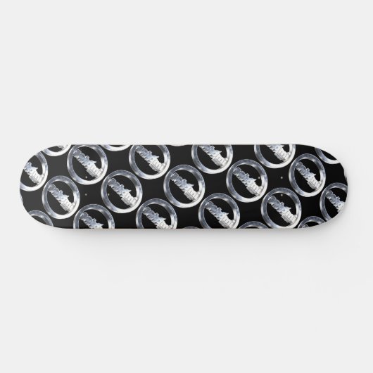 satomi motorsport chrome skateboard (Horizontal)