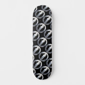 satomi motorsport chrome skateboard (Vorderseite)