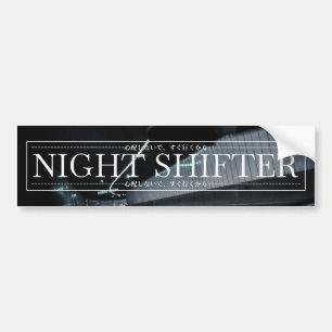 Satomi-Motorsport "Night Shifter v2" Autoaufkleber