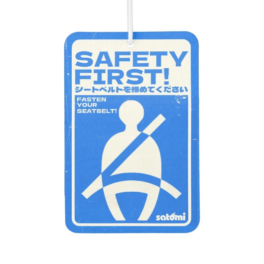 Satomi Motorsport Safety First Air Freshener Autolufterfrischer (Vorderseite)