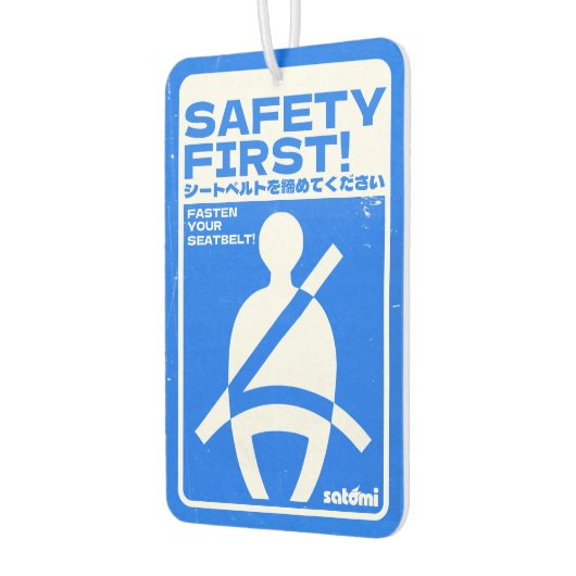 Satomi Motorsport Safety First Air Freshener Autolufterfrischer (Links)
