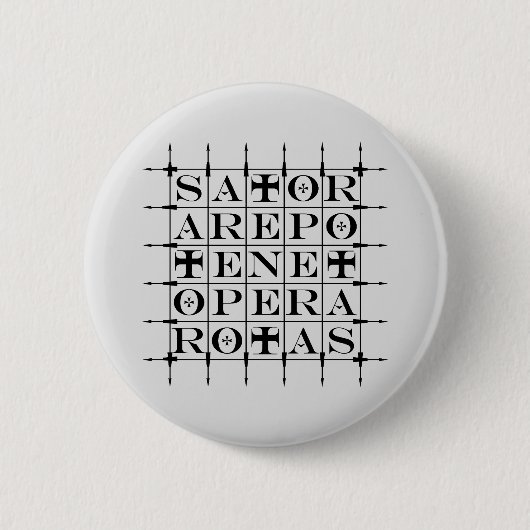 SATOR-Platz [SCHWARZ] Button (Vorderseite)
