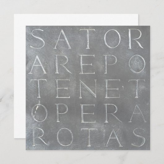 Sator Rotas Square Card (Vorne/Hinten)