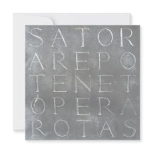 Sator Rotas Square Card