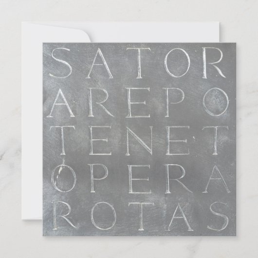 Sator Rotas Square Card (Vorderseite)