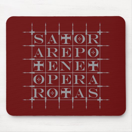 SATOR Square [GRAY] Mousepad (Vorne)