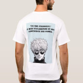 "Satorus Supremacy" "nur Gojo vibes" T-Shirt (Rückseite)