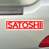 Satoshi-Briefmarke Autoaufkleber (Auf Auto)