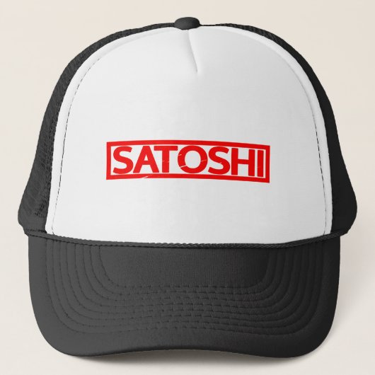 Satoshi-Briefmarke Truckerkappe (Vorderseite)