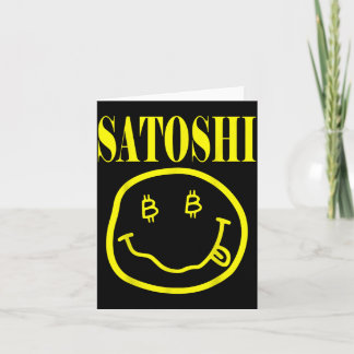 Satoshi Gelbes Smiley-Gesicht Karte