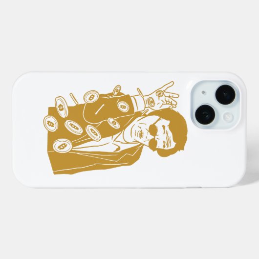 Satoshi Nakamoto brennt Case-Mate iPhone Hülle (Rückseite (Horizontal))