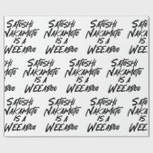 SATOSHI NAKAMOTO IST EINE WOCHE GESCHENKPAPIER (Flach)