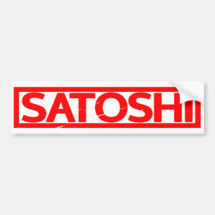 Satoshi Stamp Autoaufkleber