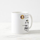 Satoshis Bitcoin Postmoderne Fiat Kaffeetasse (VorderseiteRechts)